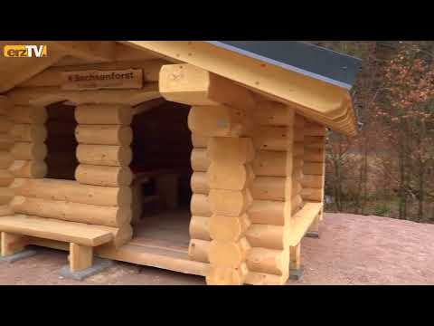 Neue Wanderschutzhütte bei Eibenstock