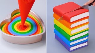 🍭🌈 #5 Homemade Rainbow Cake Decorating Recipe 🍰 Perfect Cake Recipe 💯Sweetest Cake