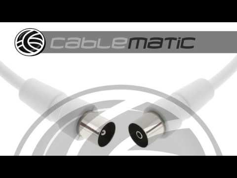 Bematik - Cable Coaxial Antena Tv 75 Ohms (2.5m/blanco) Tt07300 con Ofertas  en Carrefour