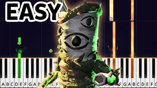 DOORS: The Great Outdoors – Eyestalk Chase Theme | Easy Piano Lesson for Beginners