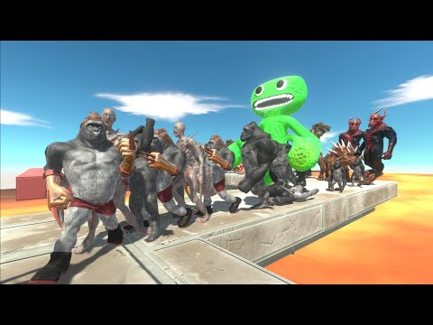 X3 PRIMATES AND INFERNALS TRY TO GO THROUGH THE THIN BRIDGE TO ATTACK JUMBO JOSH!|ARBS PC CHALLENGE