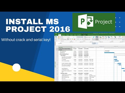 How to install MS project 2016 without crack?