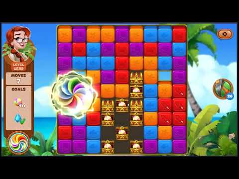 Lost Island Blast Adventure Level 1589 - NO BOOSTERS 🏝️ | SKILLGAMING ✔️