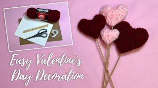 Valentine's Day Yarn Hearts | DIY Crafts For Kids | Crafting Corner