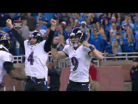 Justin Tucker Sings Ave Maria During Slow Motion Field Goal