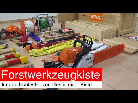 Forestry tool box; everything in one box for the hobby woodworker