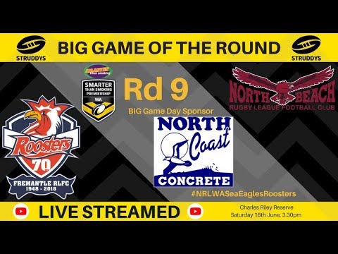 NRL WA Smarter Than Smoking Premiership 2018 Round 9 - Sea Eagles v Roosters