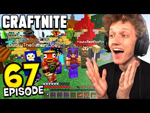 Craftnite: Episode 67 - NEW MEMBERS JOIN CRAFTNITE! (new spawn town)
