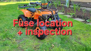 Rosso electric atv fuse holder location / inspection