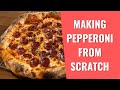 Making Pepperoni from Scratch and Putting it on a Pizza!!