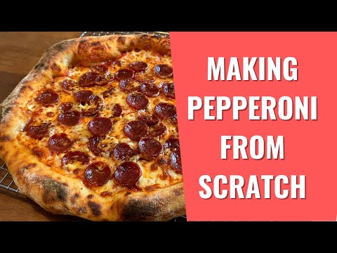 Making Pepperoni from Scratch and Putting it on a Pizza!!