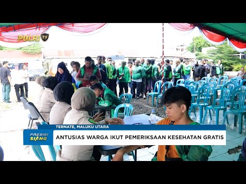 POLDA MALUKU UTARA GELAR BAKTI KESEHATAN JELANG HUT BHAYANGKARA KE-79