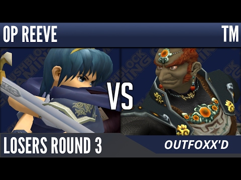 Outfoxx'd [Melee] - OP | Reeve (Marth) VS TM (Ganon) - Losers Round 3