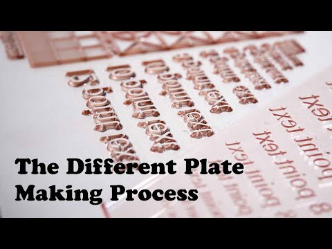 The different flexographic plate making process