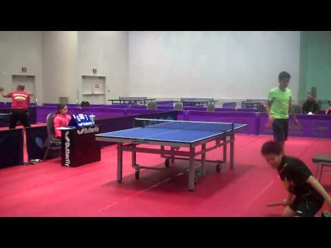 2014 Arnold Table Tennis Challenge Ohio 18 Juniors Final Roger Liu vs Shreyans Bafna 03