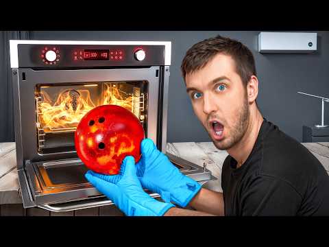 I BAKED a Bowling Ball in an Oven!