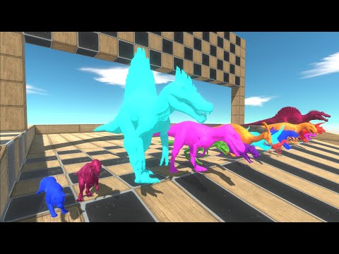 Random Neon Units Speed Race - Animal Revolt Battle Simulator
