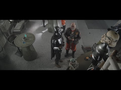 Mando & Grogu meet with Carson at Adelphi Base - The Mandalorian Season Three (2023)