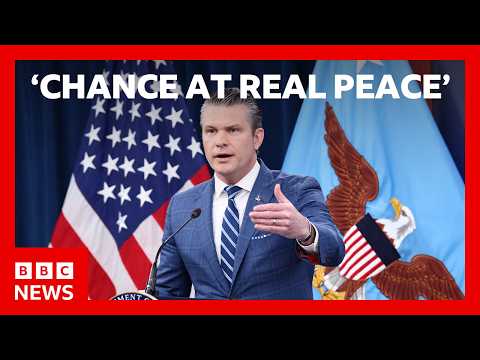 Hegseth says Iran ceasefire offers 'chance at real peace' as both sides claim victory | BBC News