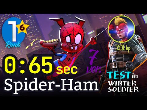 6* Rank-1 Spider-Ham 65 sec [No-boost] ver.7 Test in ROL #mcoc