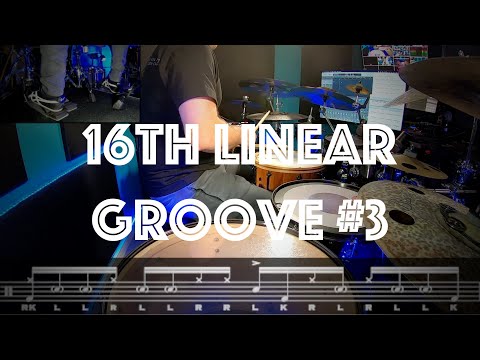 TRY THIS 16th NOTE LINEAR GROOVE #3 | quick drum lesson