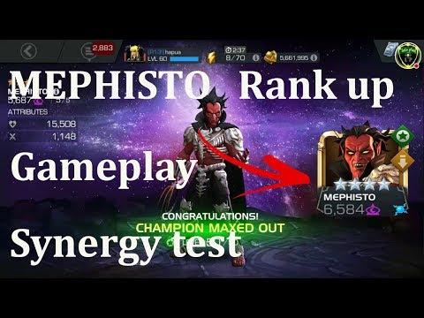 mephisto rank up and gameplay marvel contest of champion