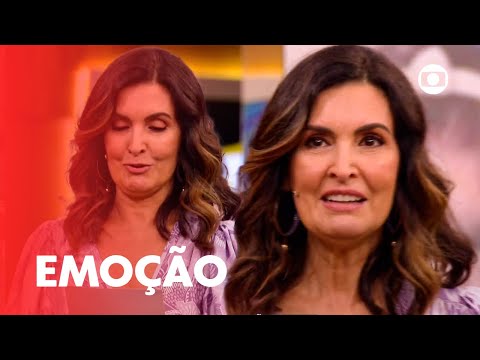 Chorou! Fátima Bernardes se emociona com homenagem dos filhos | Encontro com Fátima Bernardes