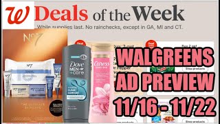WALGREENS AD PREVIEW (11/16 - 11/22)
