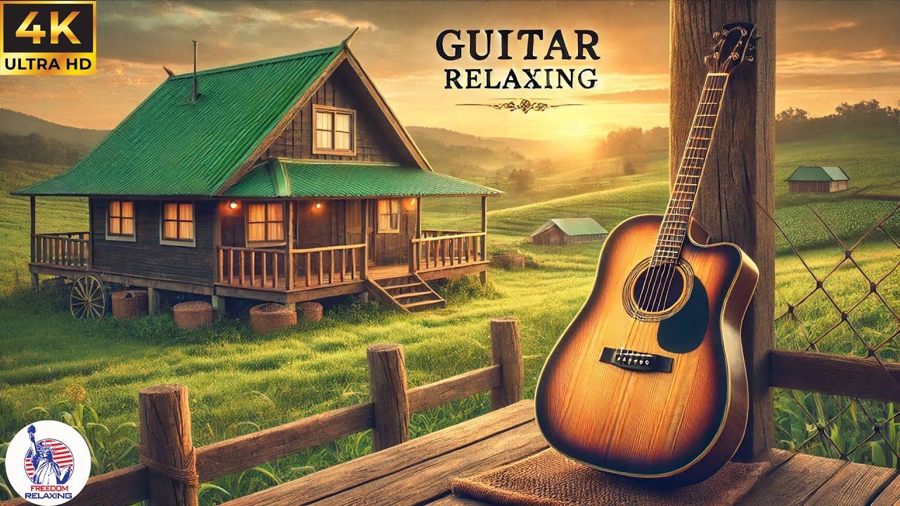 Deely Classical instrumental guitar relax music with sightseeing America house- Freedom guitar relax