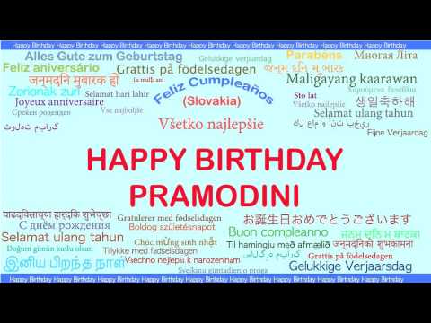 Pramodini   Languages Idiomas - Happy Birthday