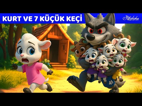 Kurt ve 7 Küçük Keçi 🐺 3D 4K | Adisebaba Masallar