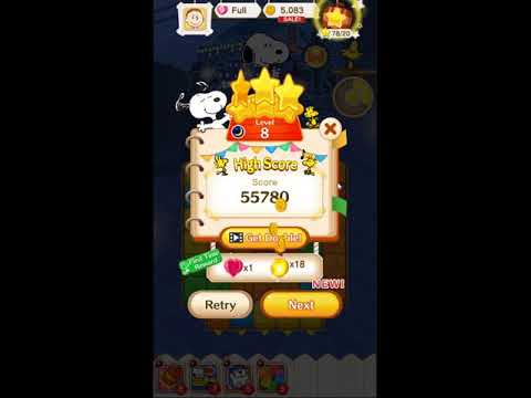 Snoopy Puzzle Journey Night Mode Level 8 - NO BOOSTERS 🐶🧩🧳 | SKILLGAMING ✔️