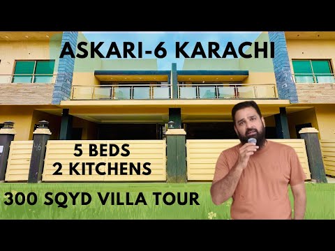 Askari 6 Karachi | Update 2025 | 300 SQ YD House Tour | Luxurious Villa in Karachi