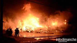 preview picture of video 'Incendie à L'Isle-Verte 23 janvier 2014'