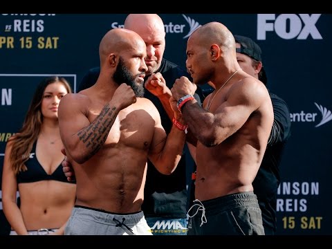 Demetrious Johnson vs. Wilson Reis UFC on FOX 24 Weigh-in Staredown - MMA Fighting
