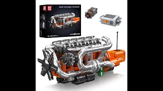 Mould King 10200 Řadový 6válcový motor Scania s převodovkou