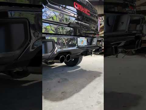 BORLA ATAK EXHAUST Cat-Back Exhaust System installed on 2023 GMC Sierra 1500 AT4 6.2 V8 Crew Cab