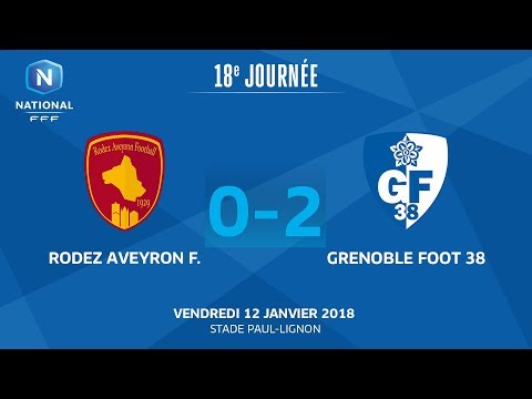 J18 : Rodez Aveyron - Grenoble Foot 38 (0-2), le replay