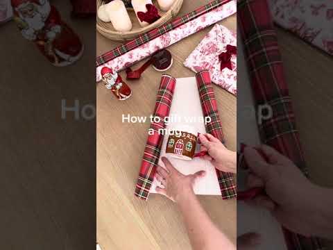 Gift Wrapping Ideas | How to gift wrap a mug