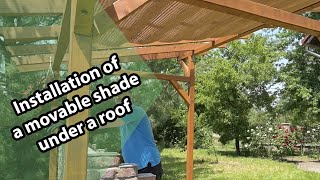Custom made pergola shadeing from bamboo blind material. Bamboo roller blind for patio and glass roof. You measure ti, we made it in a week. Safe parcel delivery