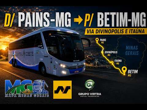 ETS2 | Pains-MG x Betim-MG via Divinópolis e Itaúna | G7 1200 Central Oeste