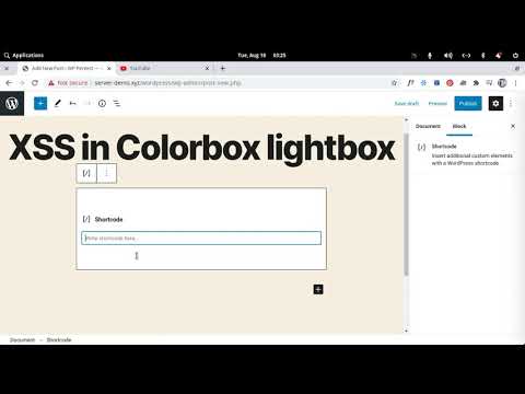 Exploiting Vulnerability in WordPress Plugin Colorbox Lightbox