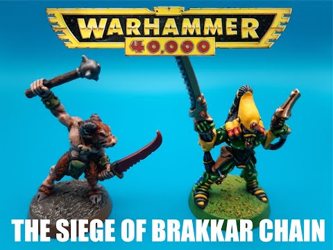 Warhammer 40k The siege of Brakkar Chain Imperial Guard vs Eldar 1000p