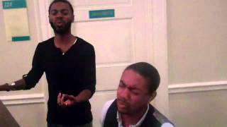 Hasan Green sings with Rudy Currence