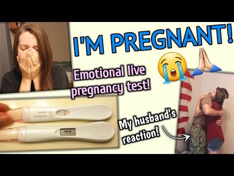 I'M PREGNANT! | EMOTIONAL LIVE PREGNANCY TEST | TELLING MY HUSBAND | ERIKA ANN Video