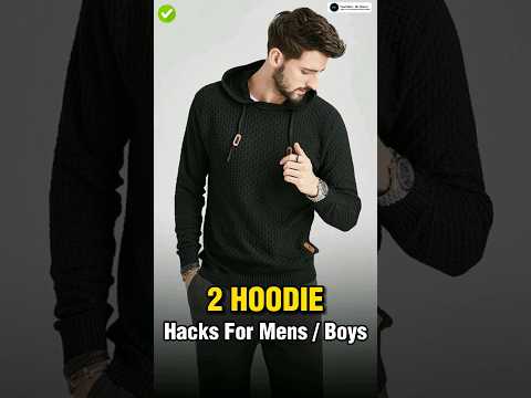 2 Hoodie Hacks Every Men Should Know ✅ || #shorts #viral