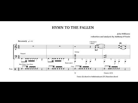 Hymn to the Fallen by John Williams (reduction and analysis)