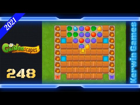 Gardenscapes Level 248 - Super Hard Level - No Boosters - 20 moves (2021)