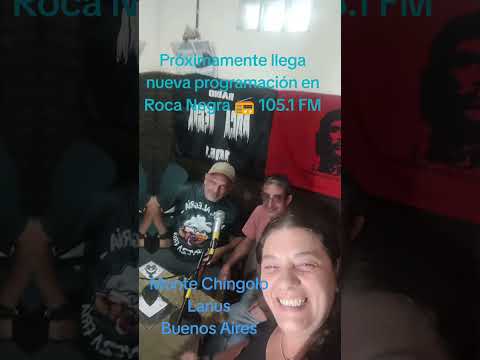 en breve estamos en 105.1 FM. Roca Negra 📻 Monte Chingolo Lanus provincia de Buenos Aires Argentina