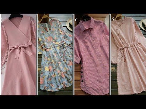 Trendy Designer Cotton Top  || Summer Long Short Top Designs Ideas For Girls ||